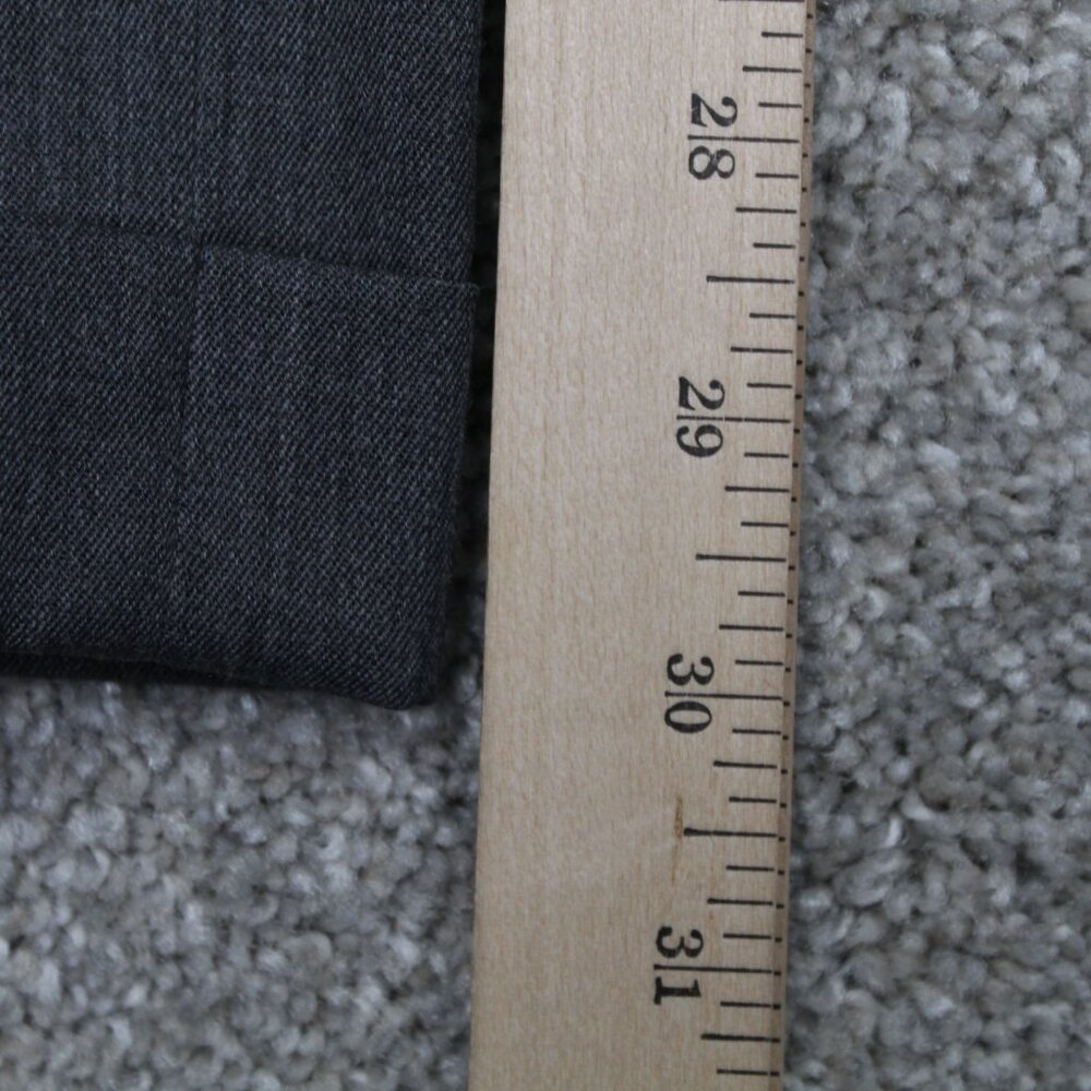 Brooks Brothers 1818 Madison Dress Pants Men 40x30 Gray Pleated 100% Wool Cuffed - Picture 4 of 11